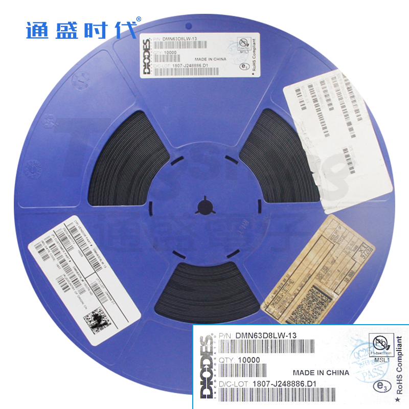 DMN63D8LW-13 SOT323美臺DIODES N溝道MOSFET場效應(yīng)管